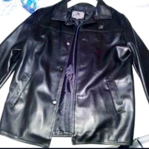 Men's Milano black leather jacket